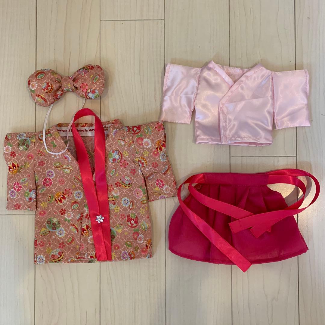 ポーチダッフィー お雛様　お内裏様　ひな祭りコスチューム　ぬいぐるみ衣装　着物