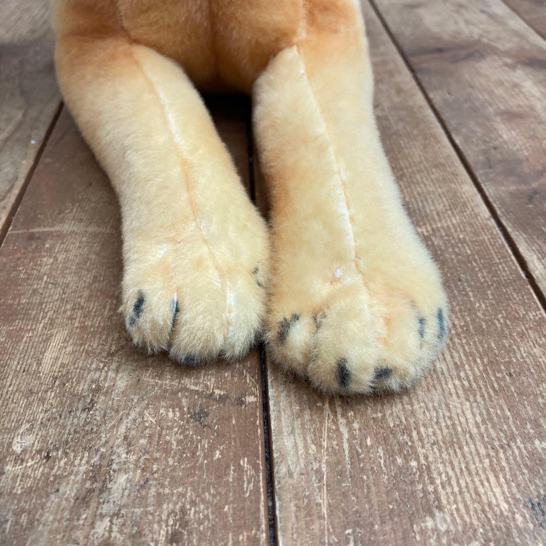 【可愛い】犬 ぬいぐるみ ゴールデンレトリバー ラブラドール レトロ 首輪付き