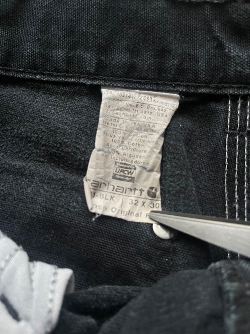 カーハート ダブルニー old Carhartt ブラック パンツ フェード