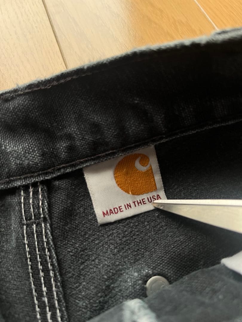 カーハート ダブルニー old Carhartt ブラック パンツ フェード