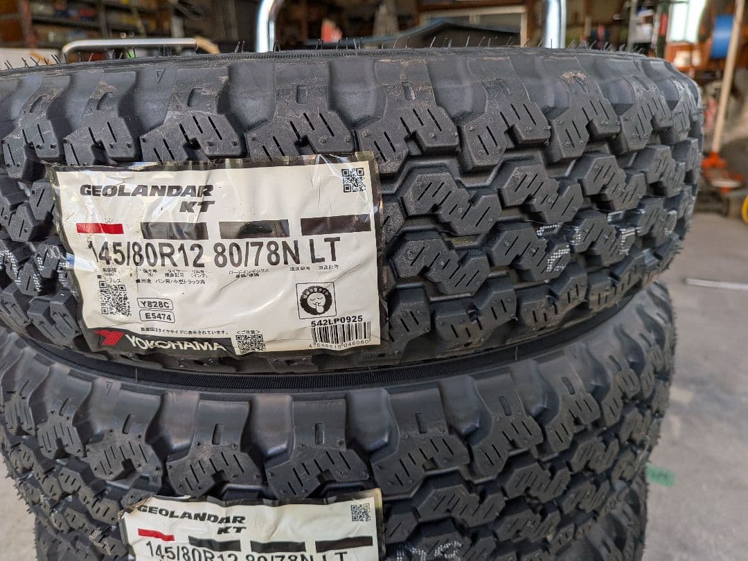 5K　1/2 新品RIVAIアルミGEOLANDAR KT 145/80R