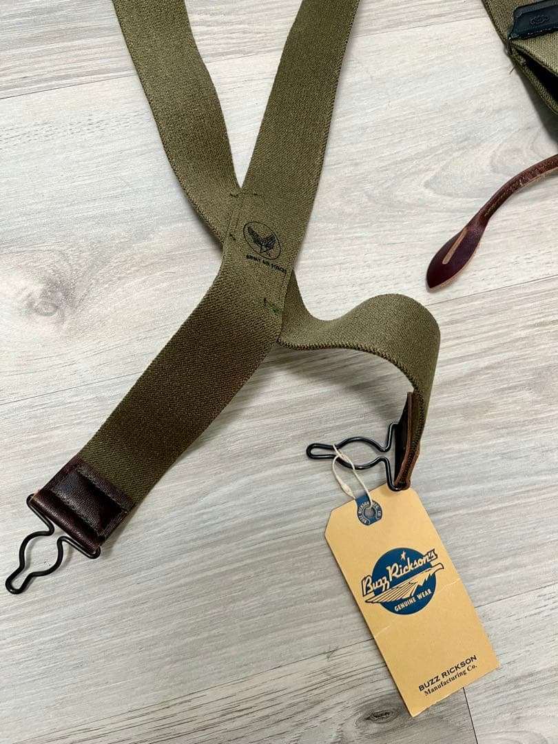 Buzz Rickson's サスペンダー オリーブ