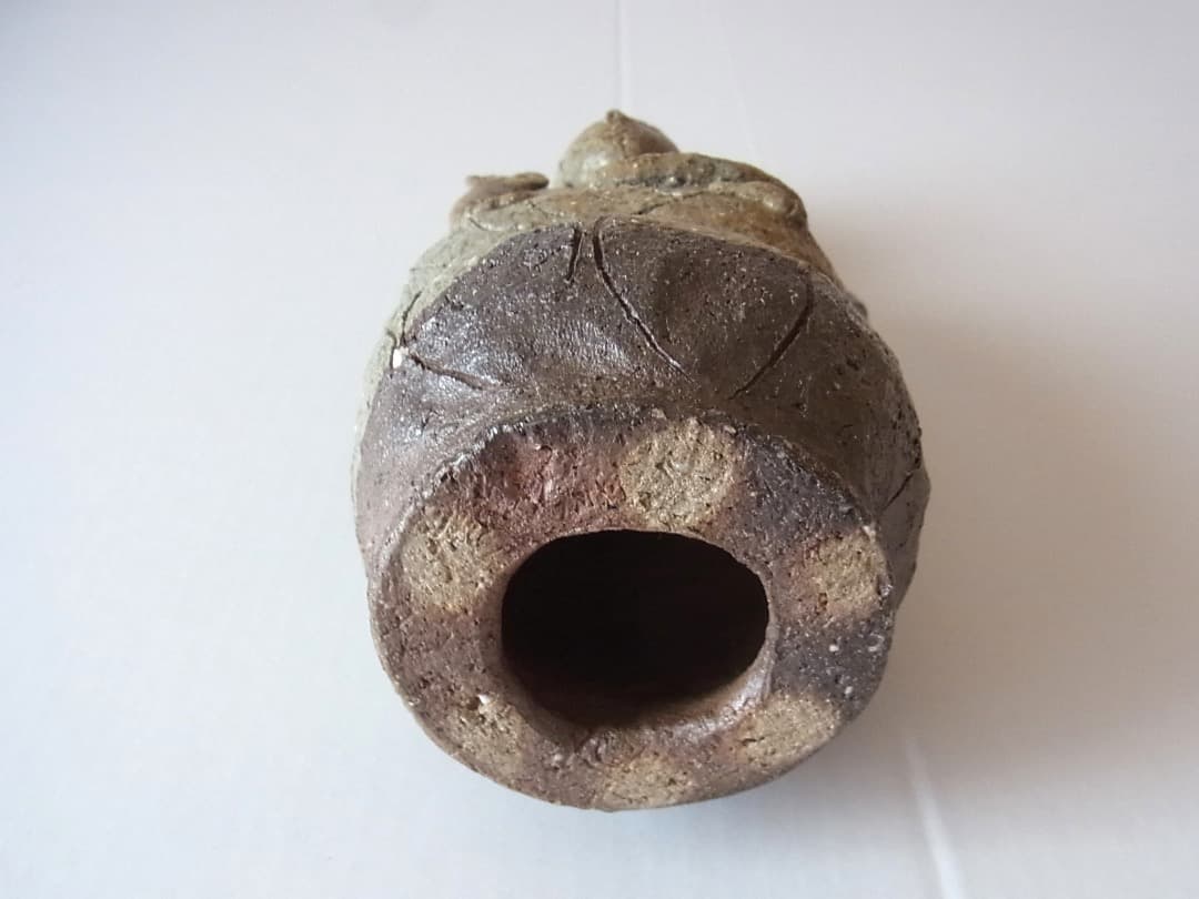 小嶋亜創『灰釉陶仏（中）』初期伊万里 李朝 古唐津 黒高麗 オンギ くらわんか