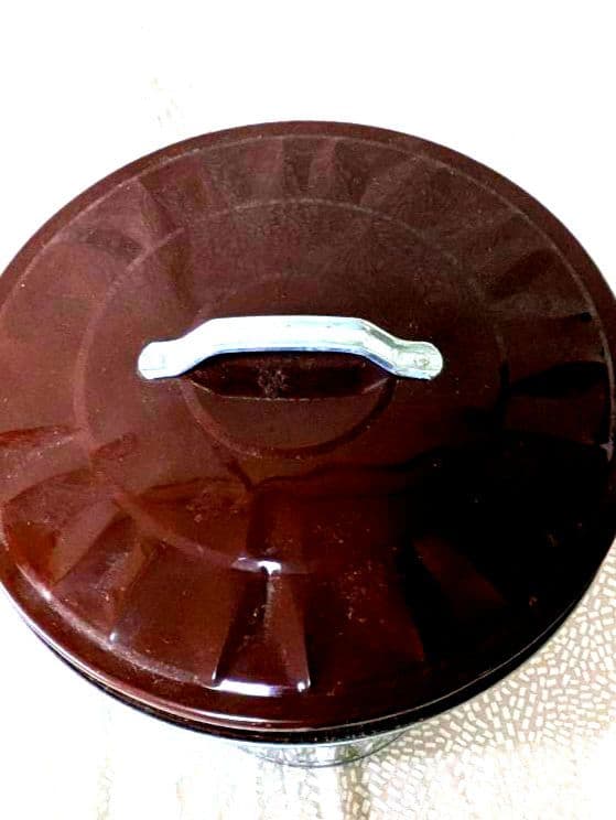 OBAKETISE ストライプデザイン ごみ箱 蓋付き3個セット(42リットル)