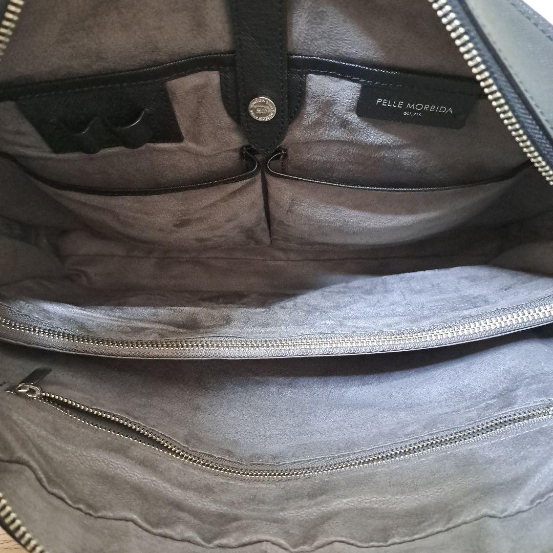 PELLE MORBIDA ブラック ビジネスバッグ