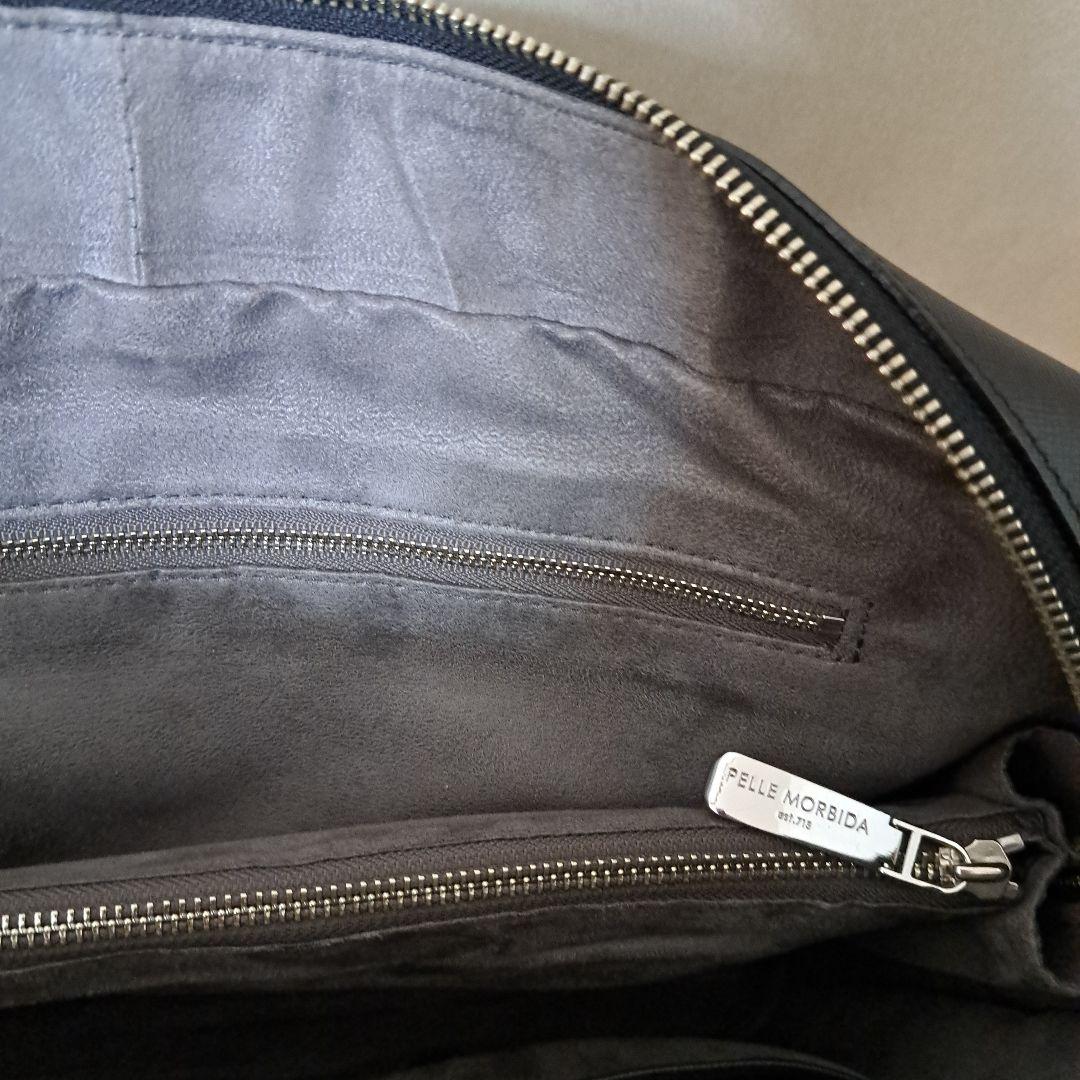 PELLE MORBIDA ブラック ビジネスバッグ