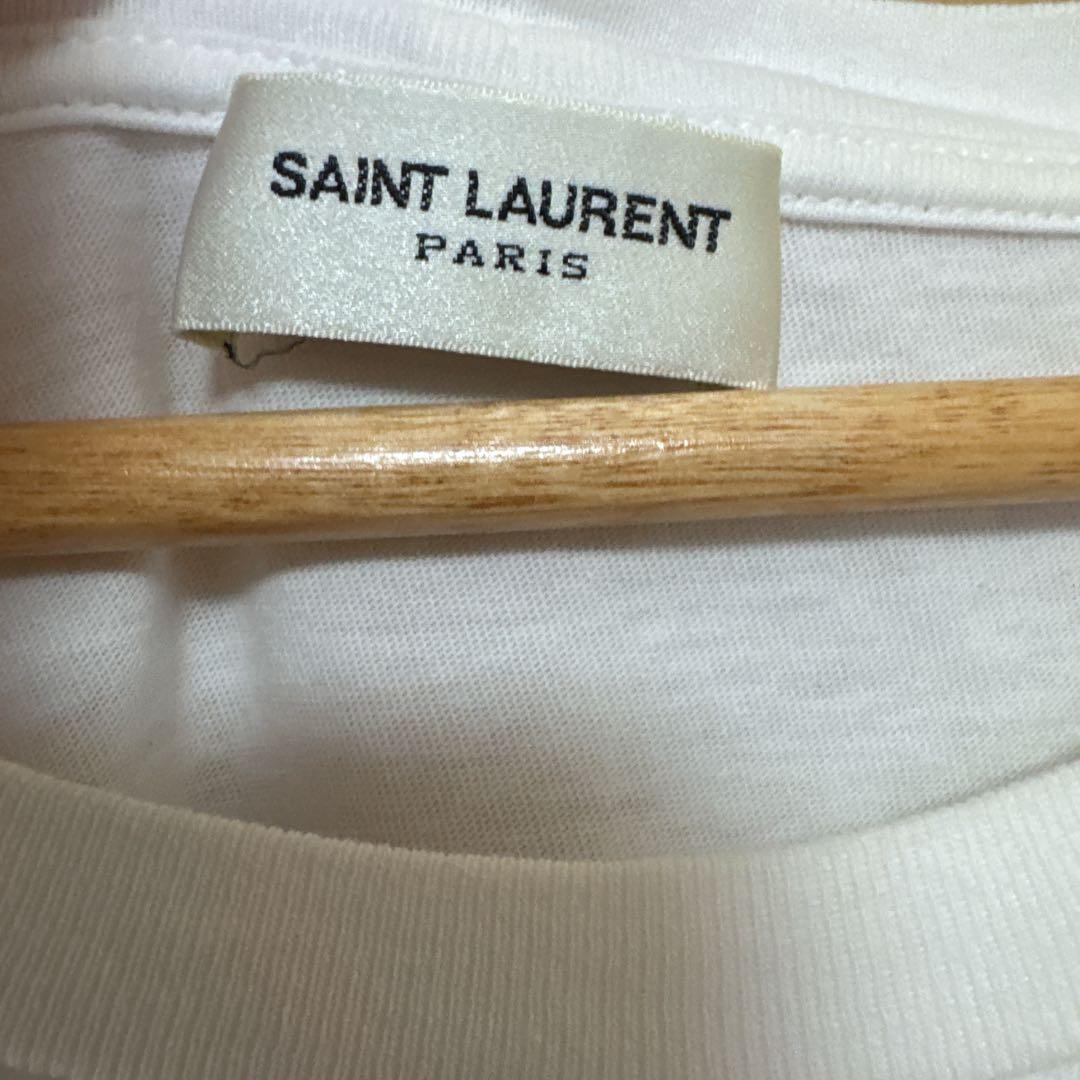 サンローランパリ ブラッドラスター ヴァンパイアT 白 コットン M