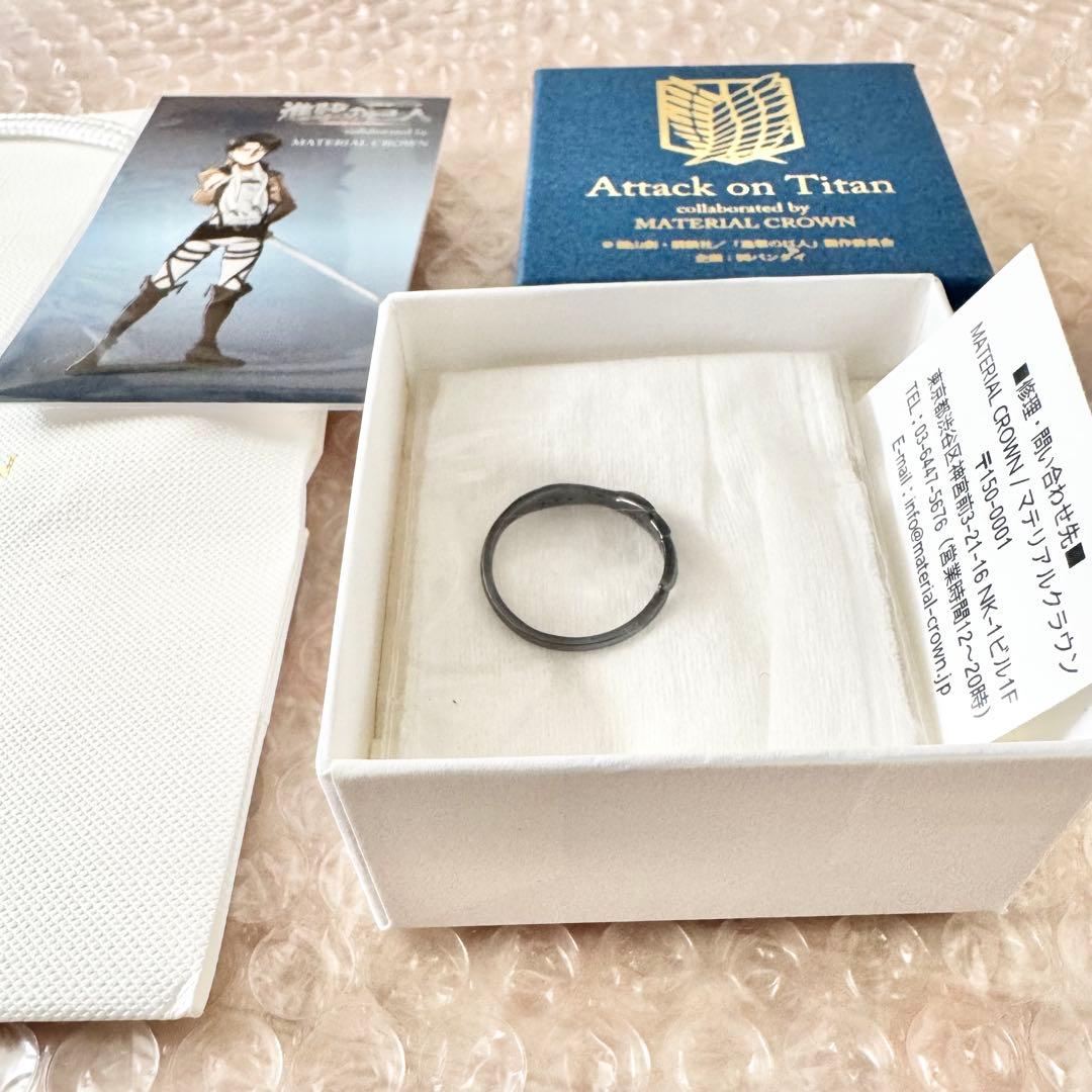 進撃の巨人 リヴァイ 指輪 MATERIAL CROWN リング SV925