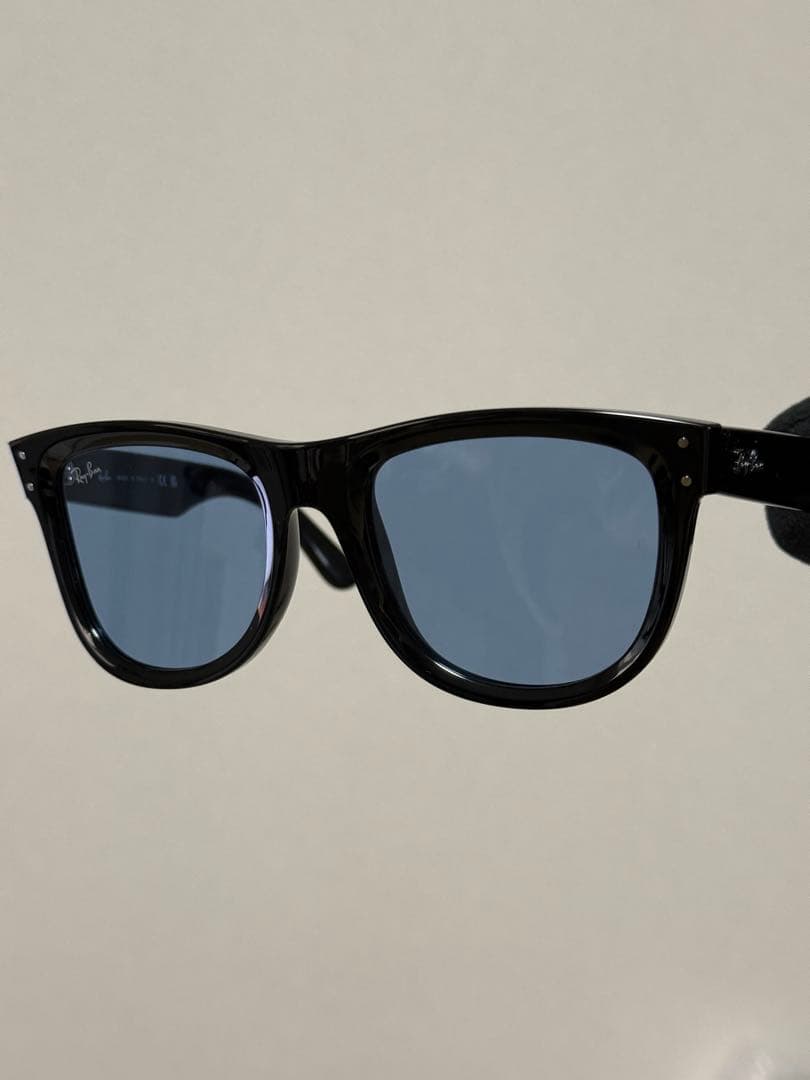 Ray-Ban RB0502S-Ｆフレームブラック　ライトブルーレンズ　新品