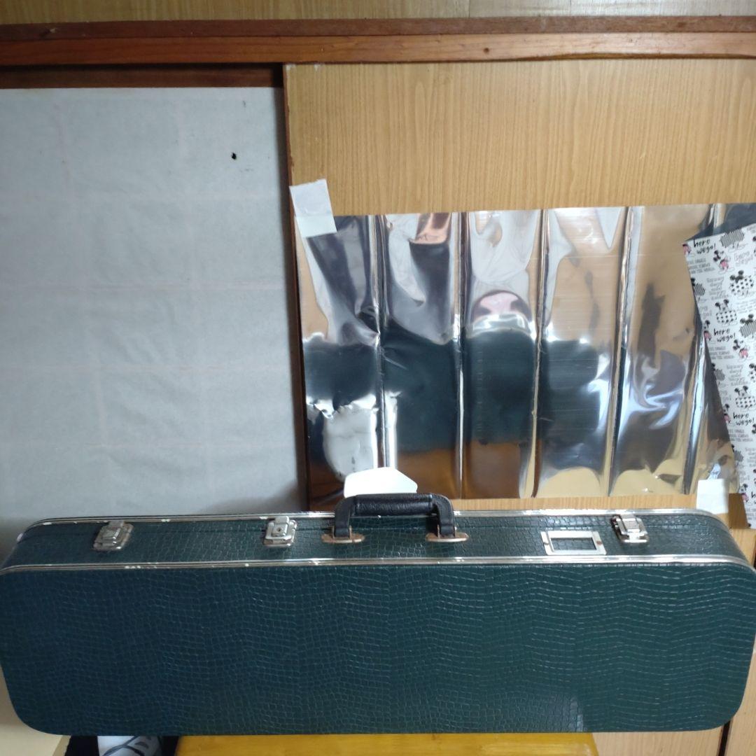 沖縄三味線本体 ヘビ皮製 3弦 蛇模様ハードケース付