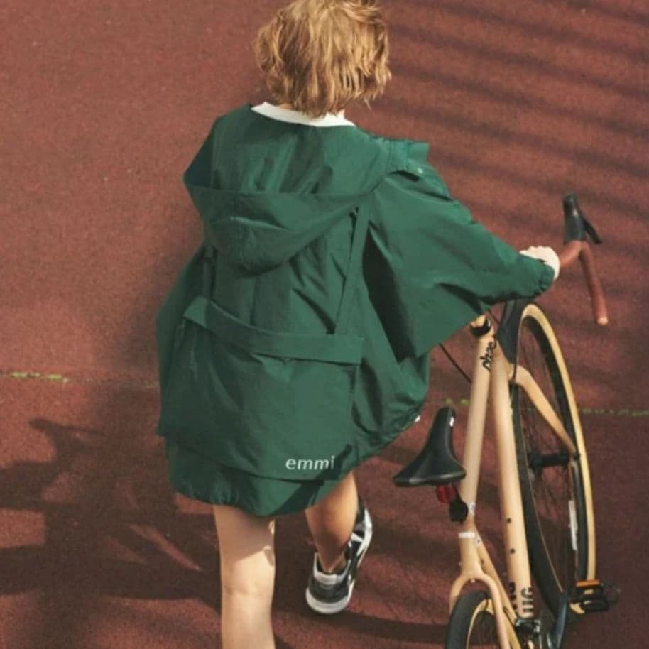 emmi atelier アクティブブルゾン グリーン