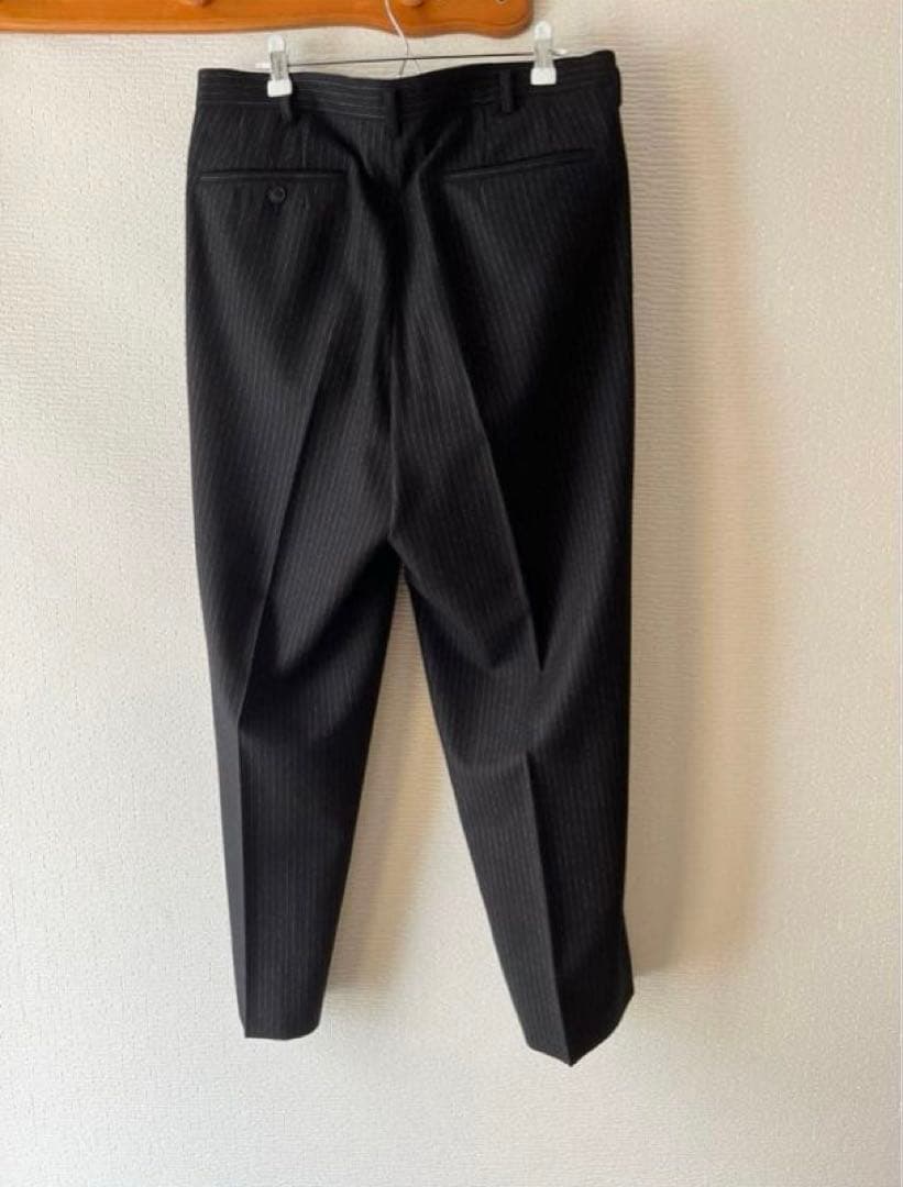 HEUGN ユーゲン TROUSER041 e ブラック ストライプ