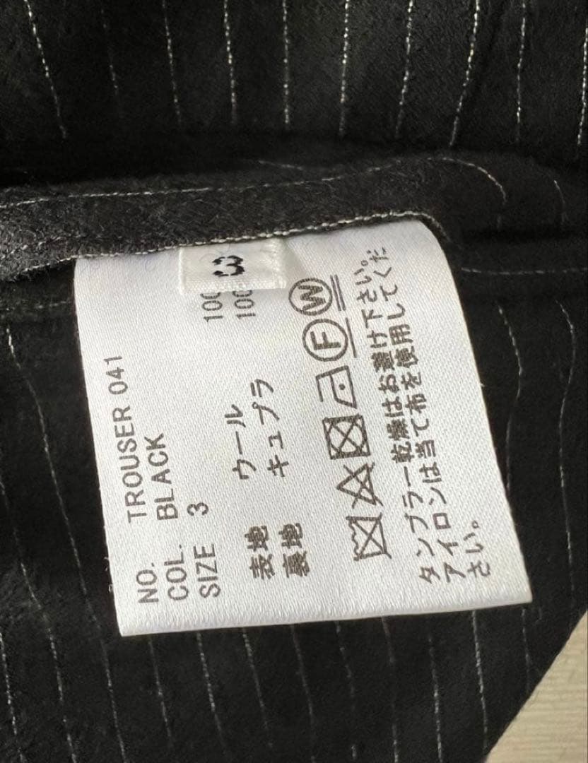 HEUGN ユーゲン TROUSER041 e ブラック ストライプ