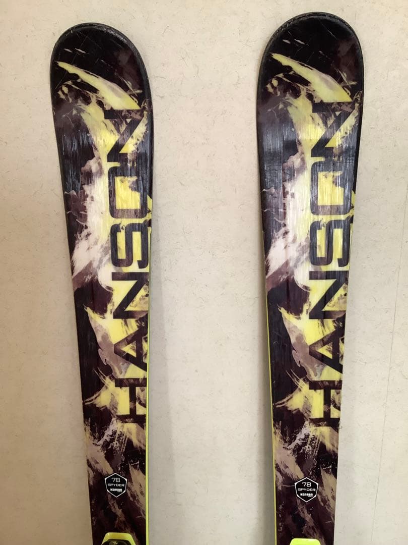 カーピングスキー板 163cm ツインチップ レールビンディング付 Hanson