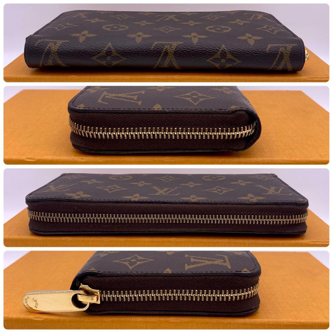 ルイヴィトン モノグラム ジッピーウォレット ラウンドファスナー 長財布 茶