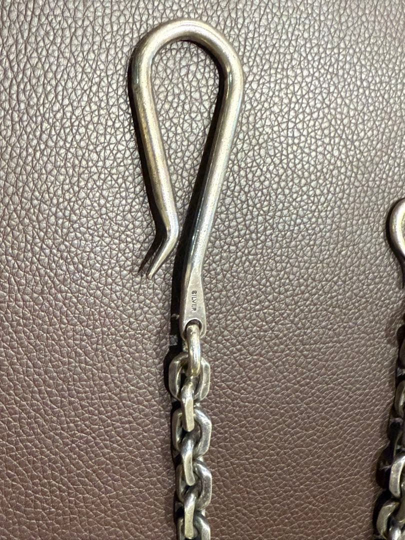 が*ー様 ワンメイク　シルバー925 ウォレットチェーン　レッドムーンアージェン