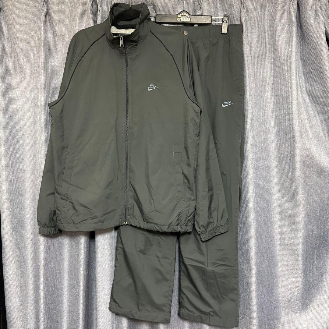 【美品】NIKE ナイキ ナイロンジャージ セットアップ ワンポイントロゴ