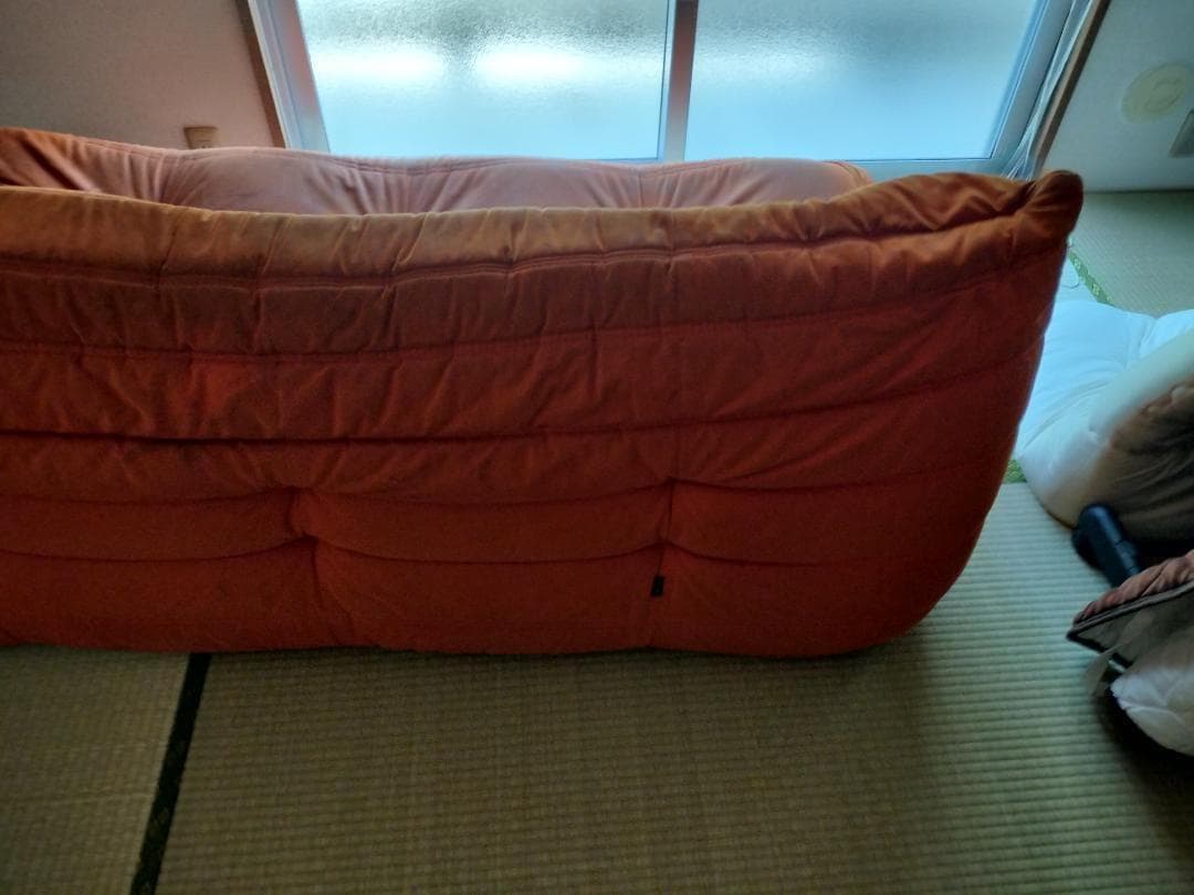 中古ligne roset Togo リーンロゼトーゴRl-691 3Pオレンジ