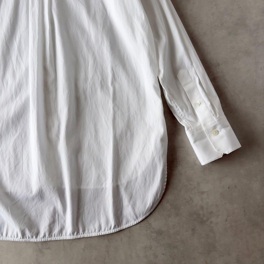 極美品　TICCA　定価25,300円　長袖　バンドカラー　ビブヨーク　シャツ