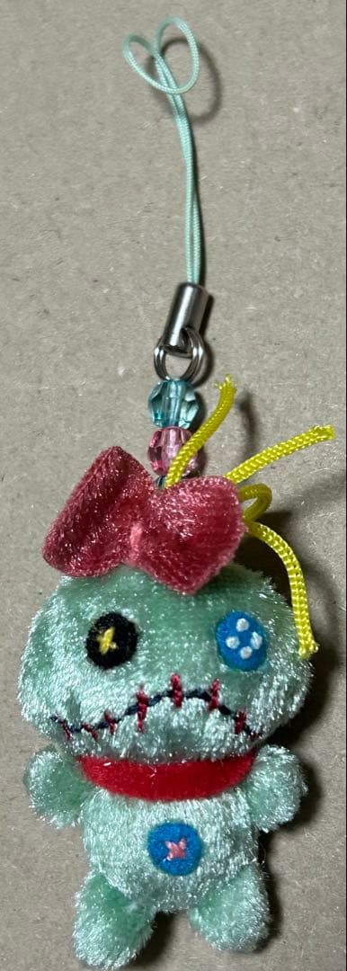 スティッチ エンジェル スクランプ ビーズストラップ ディズニーリゾート　限定