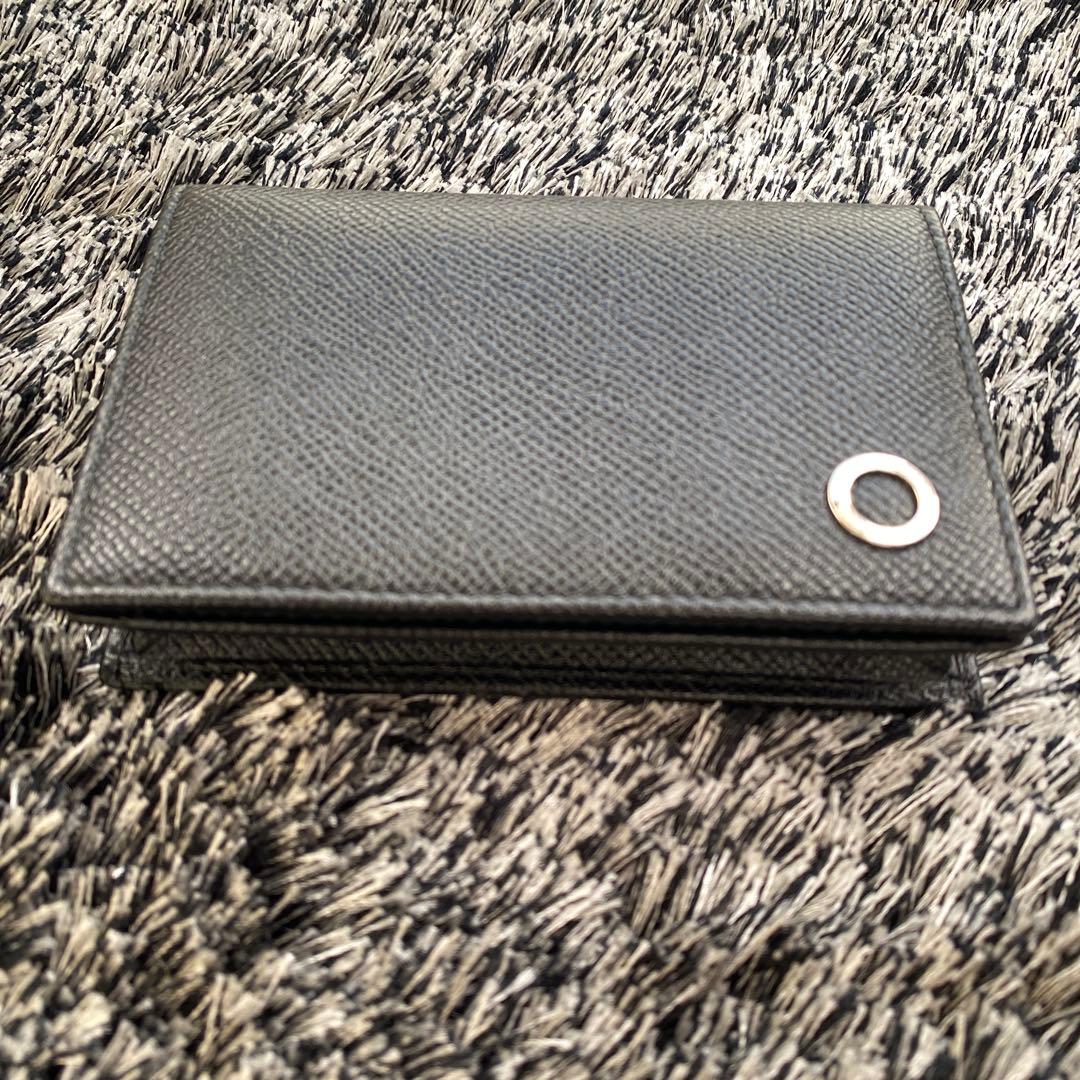 【美品】ブルガリ 名刺入れ メンズ BVLGARI カードケース 黒 ブラック