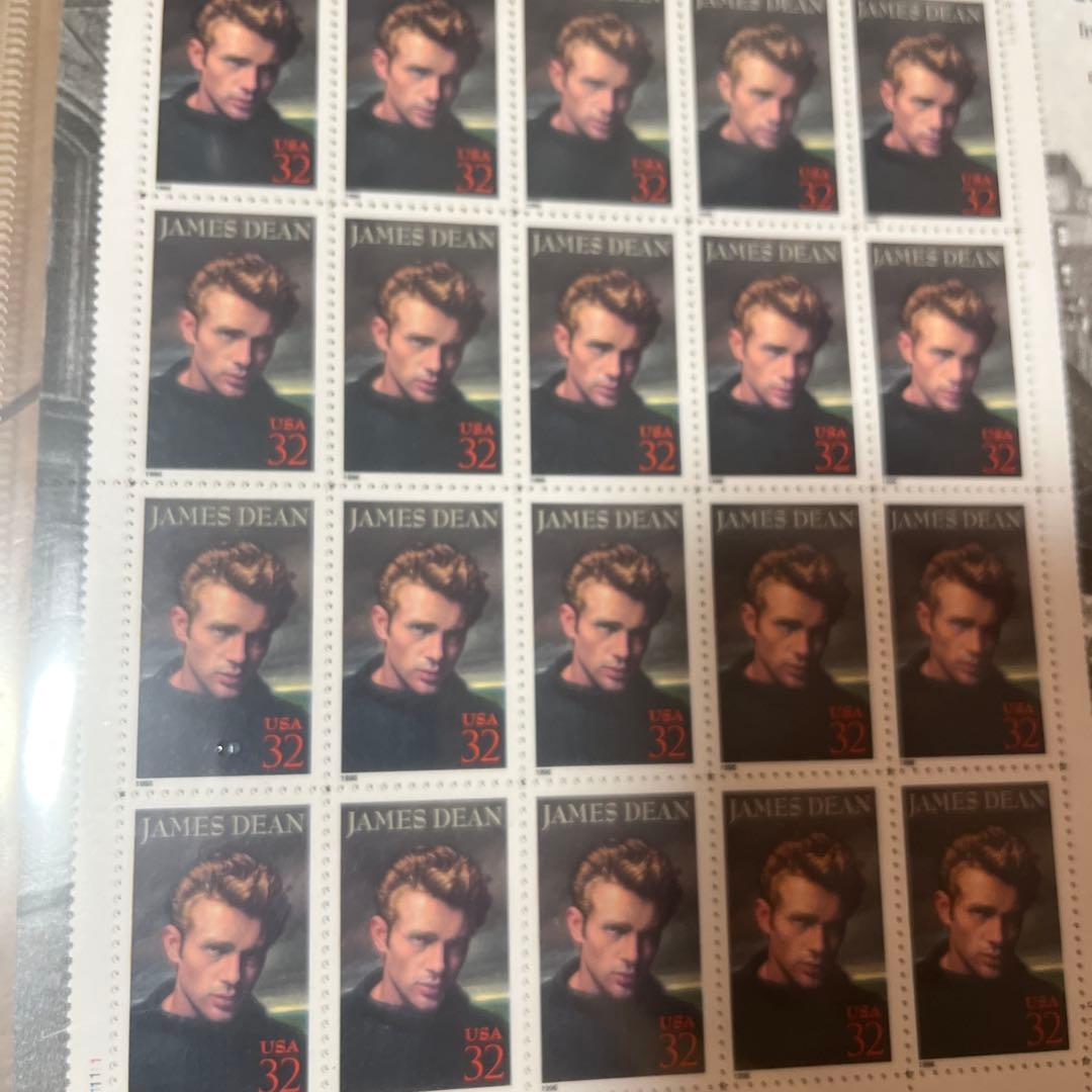 ジェイムスディーン　切手　一枚