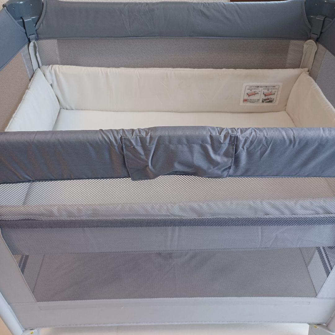 【アップリカ】ベビーベッド ココネルエアー AB (グレーベアー)