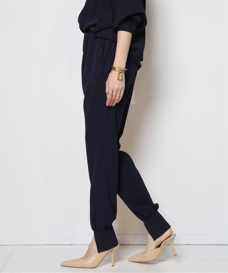 L'Appartement Col Pierrot スソリブパンツ NAVY