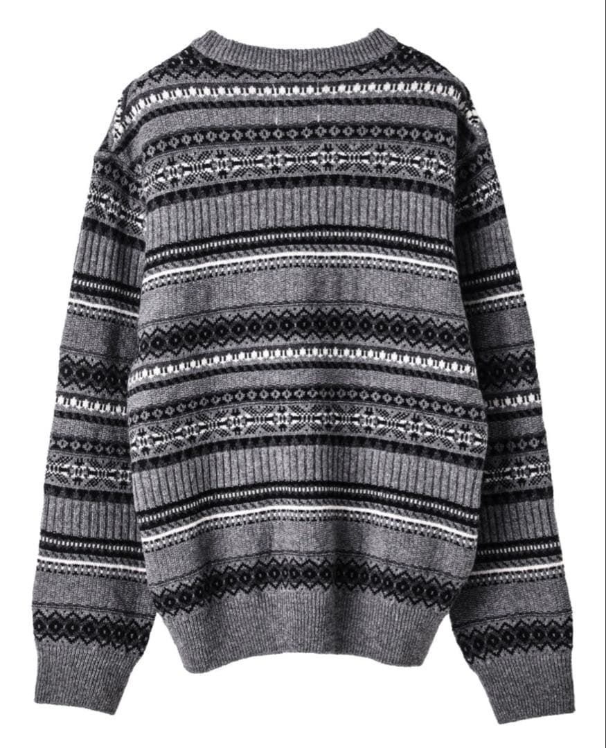 最終値下げsoloist fairisle crew neck sweater