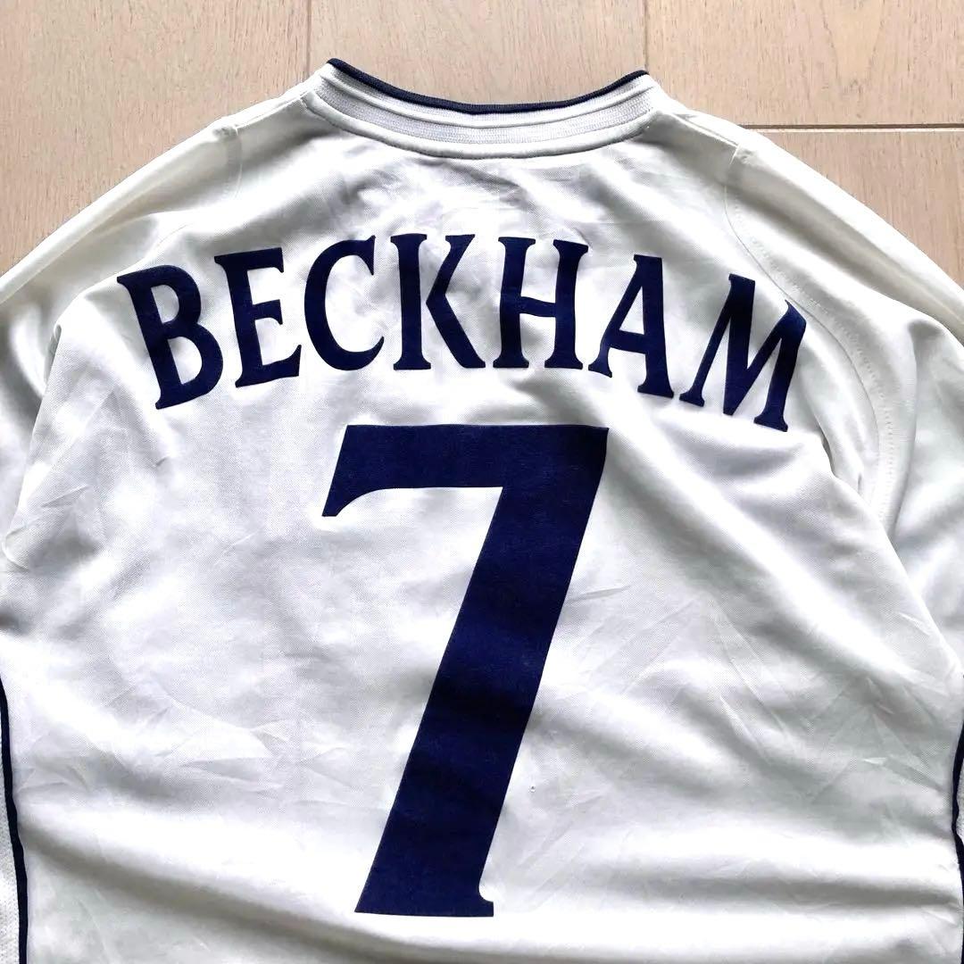 正規品 Umbro イングランド代表 2002 長袖 ベッカム 7