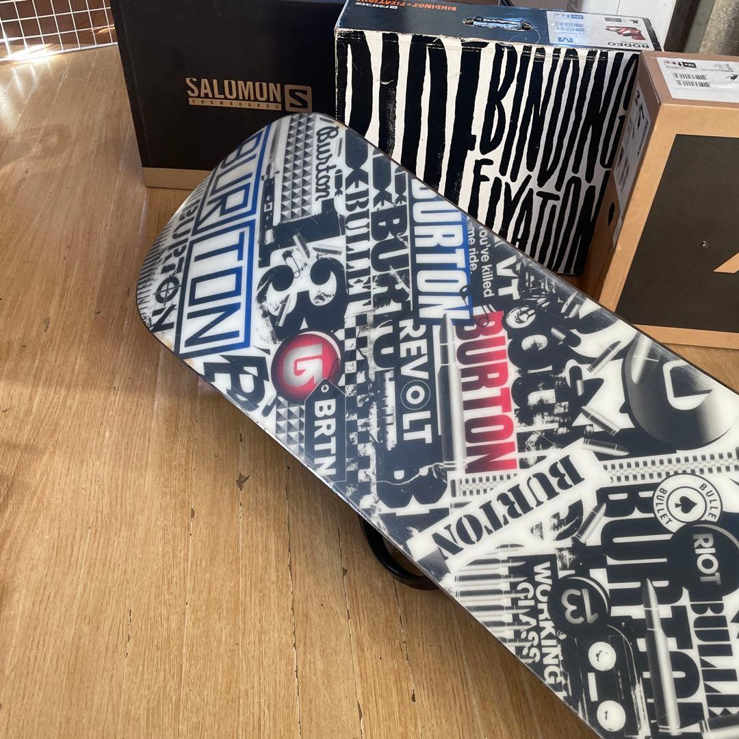 BURTON×K2　バートン　ワイドモデル　バインディング付スノーボードセット