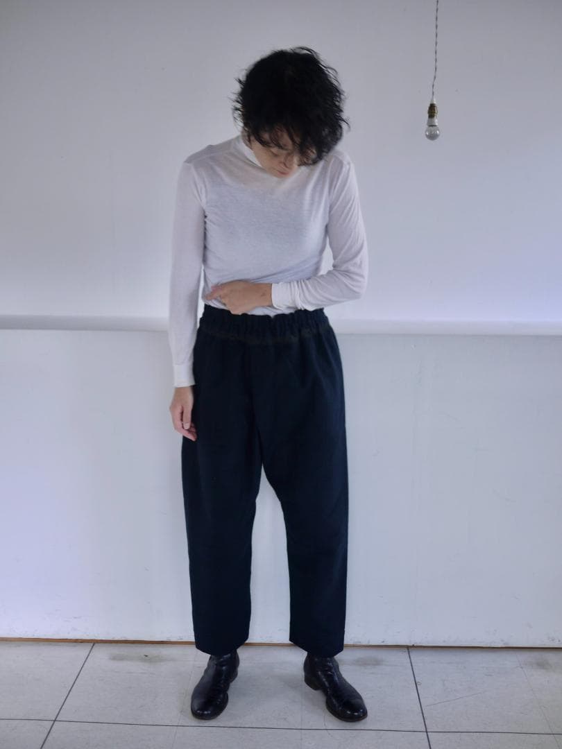 yaa!! パンツ　テルセイロ　terceiro　石田ゆり子　テーパード黒ウール