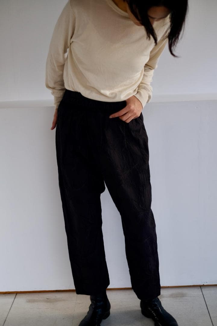 yaa!! パンツ　テルセイロ　terceiro　石田ゆり子　テーパード黒ウール