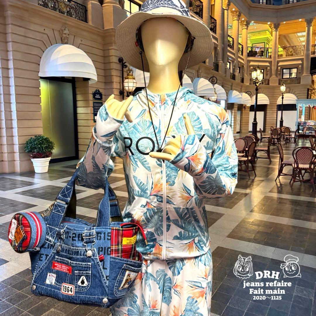 デニムリメイクバッグ An organizer bag 仕切りバッグ