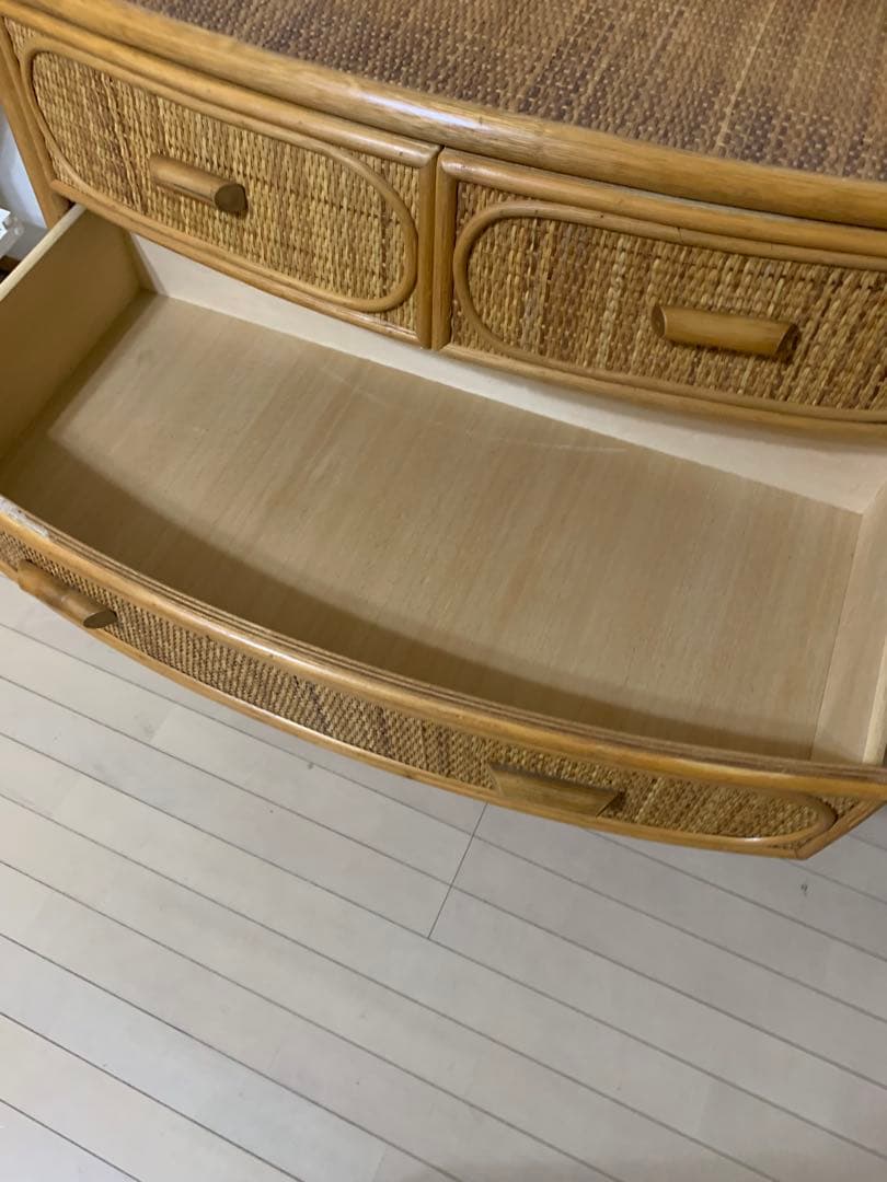 ラタン チェスト レトロ 昭和レトロ 収納 タンス アンティーク