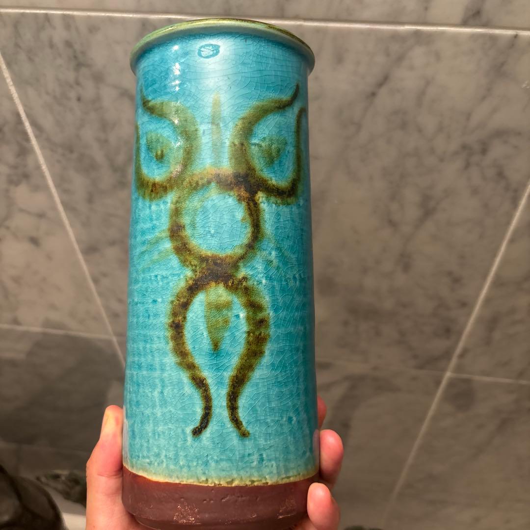 デンマークヴィンテージ　アイナーヨハンセン氏デザインのスーホルム社陶器花瓶