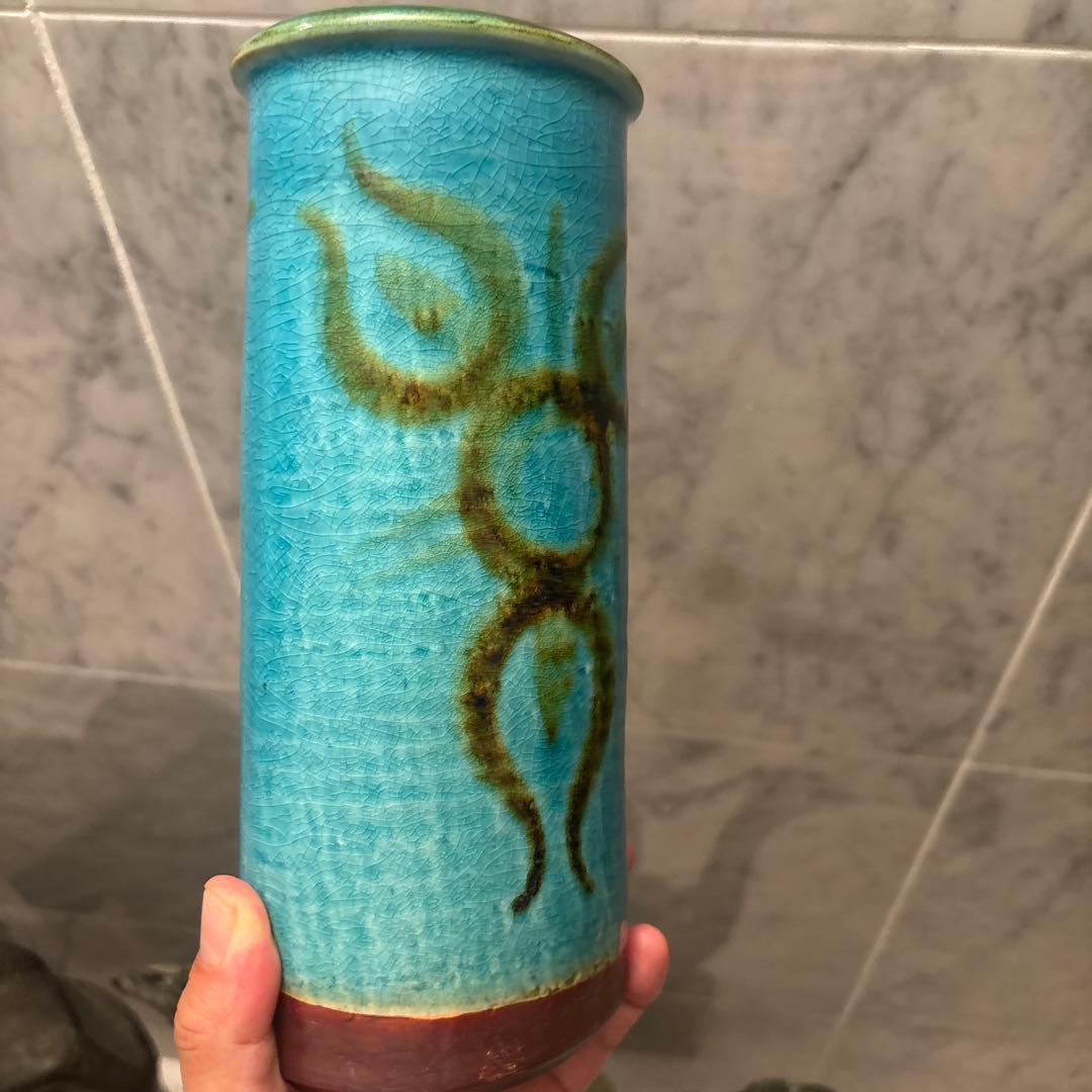 デンマークヴィンテージ　アイナーヨハンセン氏デザインのスーホルム社陶器花瓶