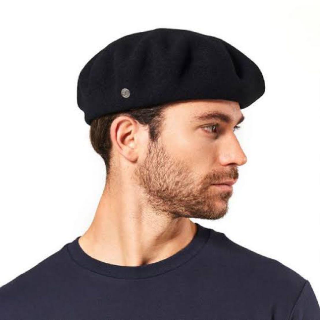 【試着のみ】高級 フランス製 LAULHERE ローレル ベレー帽バスク帽 帽子