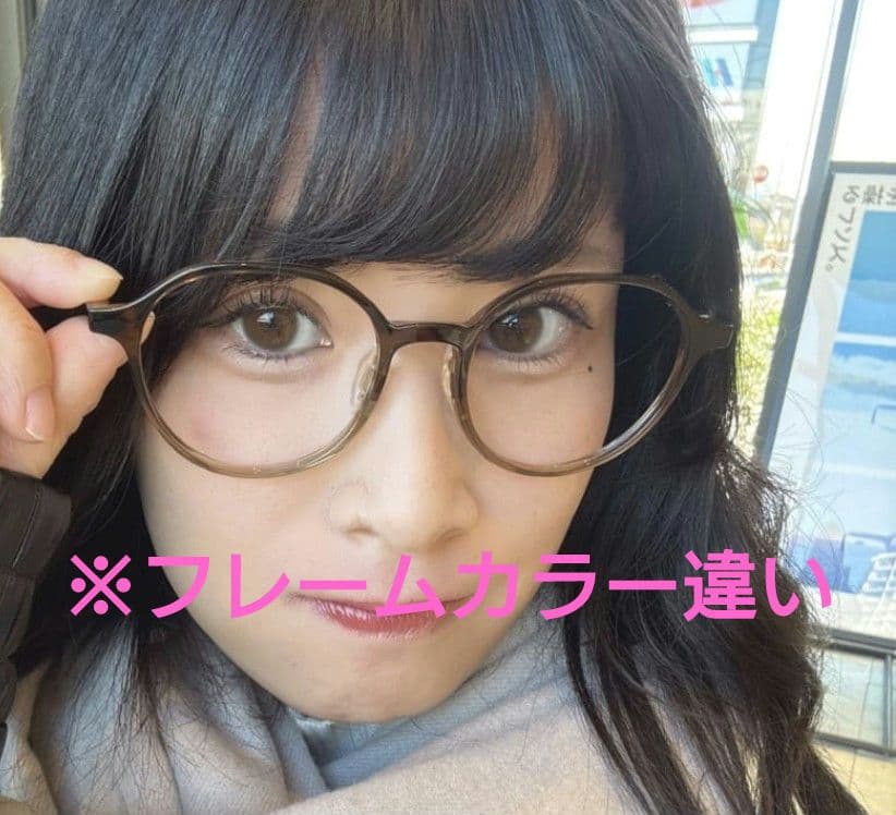 気まぐれ中極美品＊JINS360°/マットブラック/度入り/ダテメガネ変更可