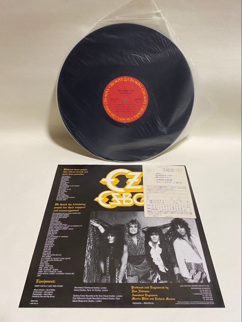 状態良好　洋楽レコード　オジー・オズボーン / 罪と罰