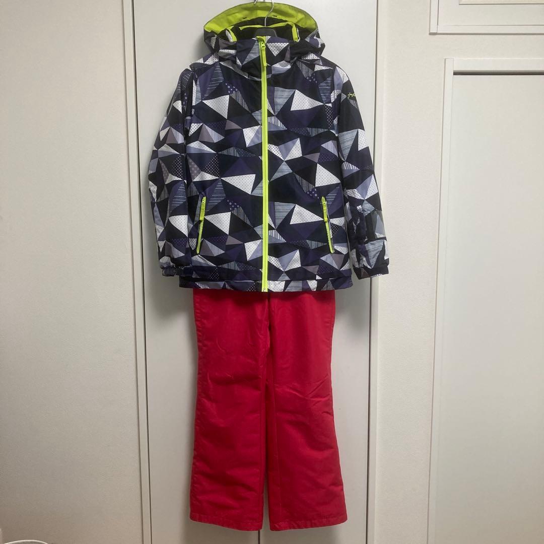 【美品】Phenix 160 子ども用スキーウェアセット　女の子　サイズ調節可能