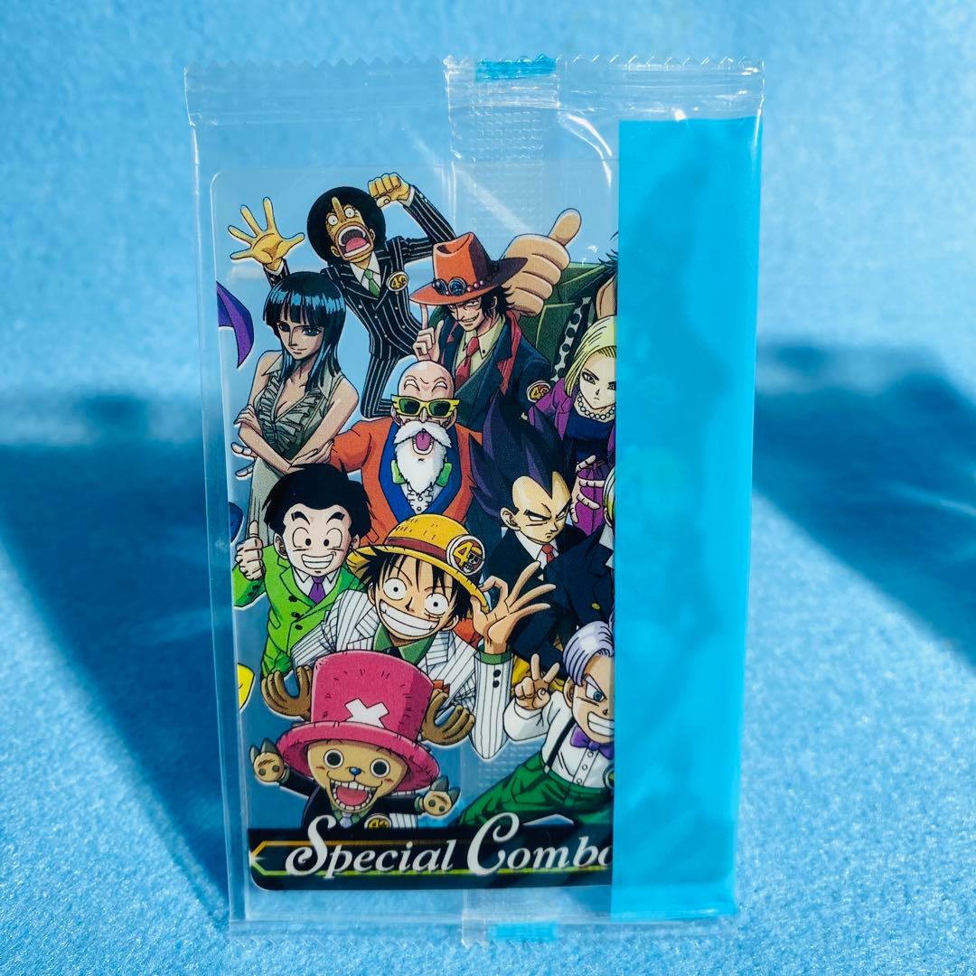 【未開封】森永 ジャンプ40周年 ドラゴンボール×ワンピース 集合カード 2種