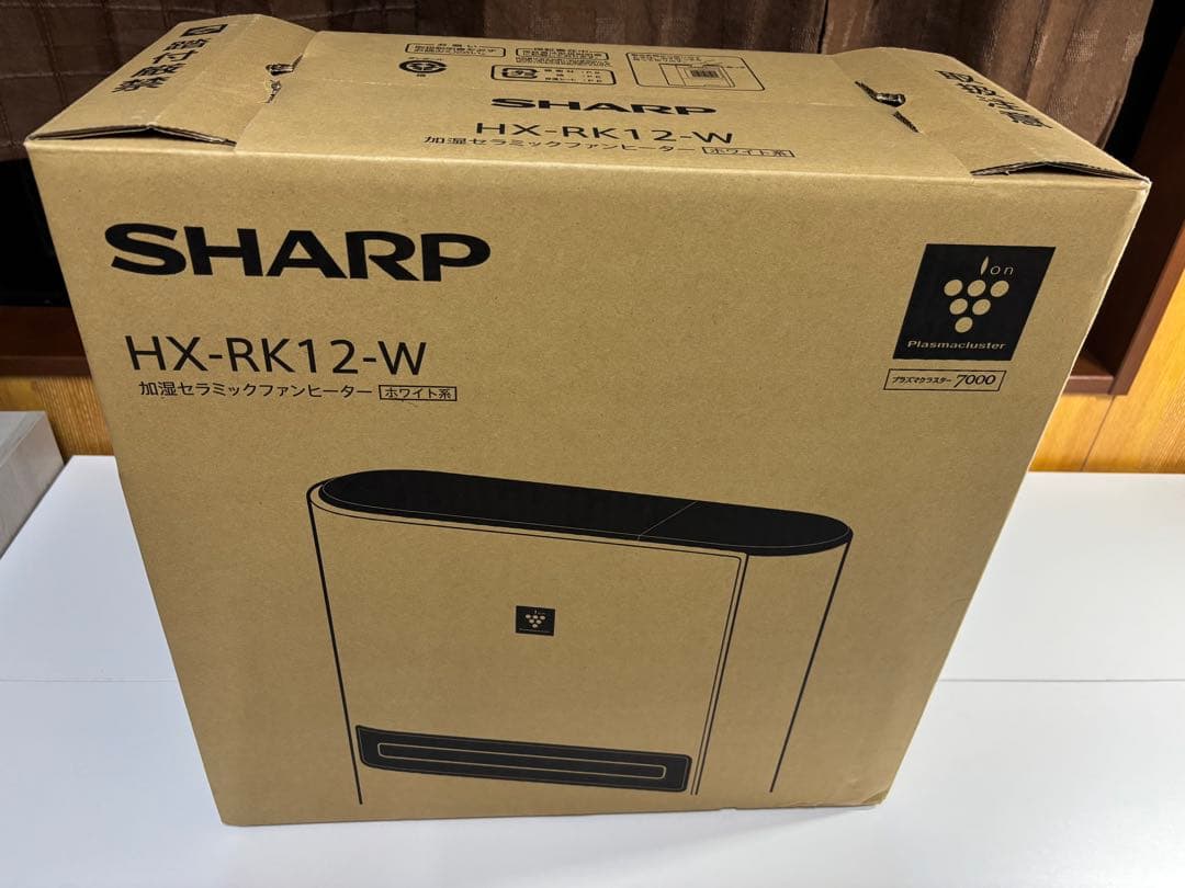 【超美品】加湿機能付き SHARP HX-RK12-W セラミックファンヒーター
