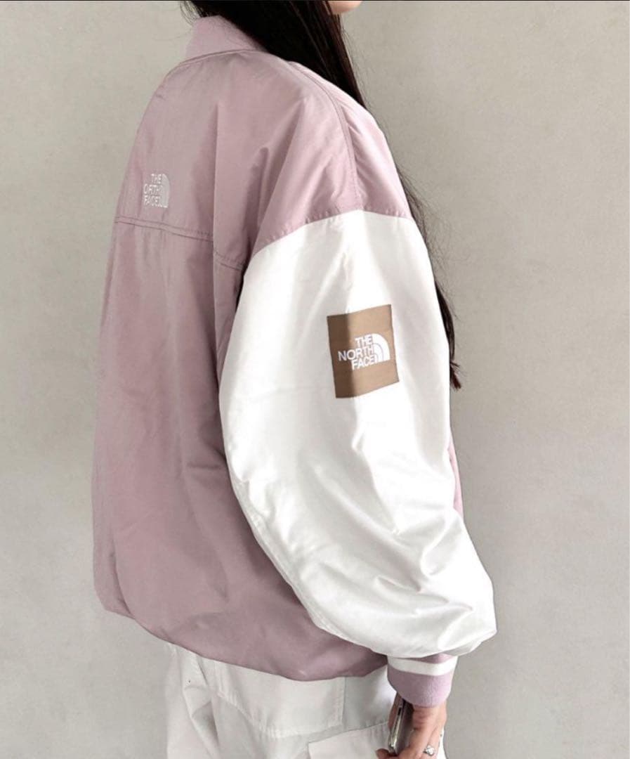 ノースフェイス　ロゴ刺繍 ワッペン スタジャン プレイヤーヴァーシティジャケット
