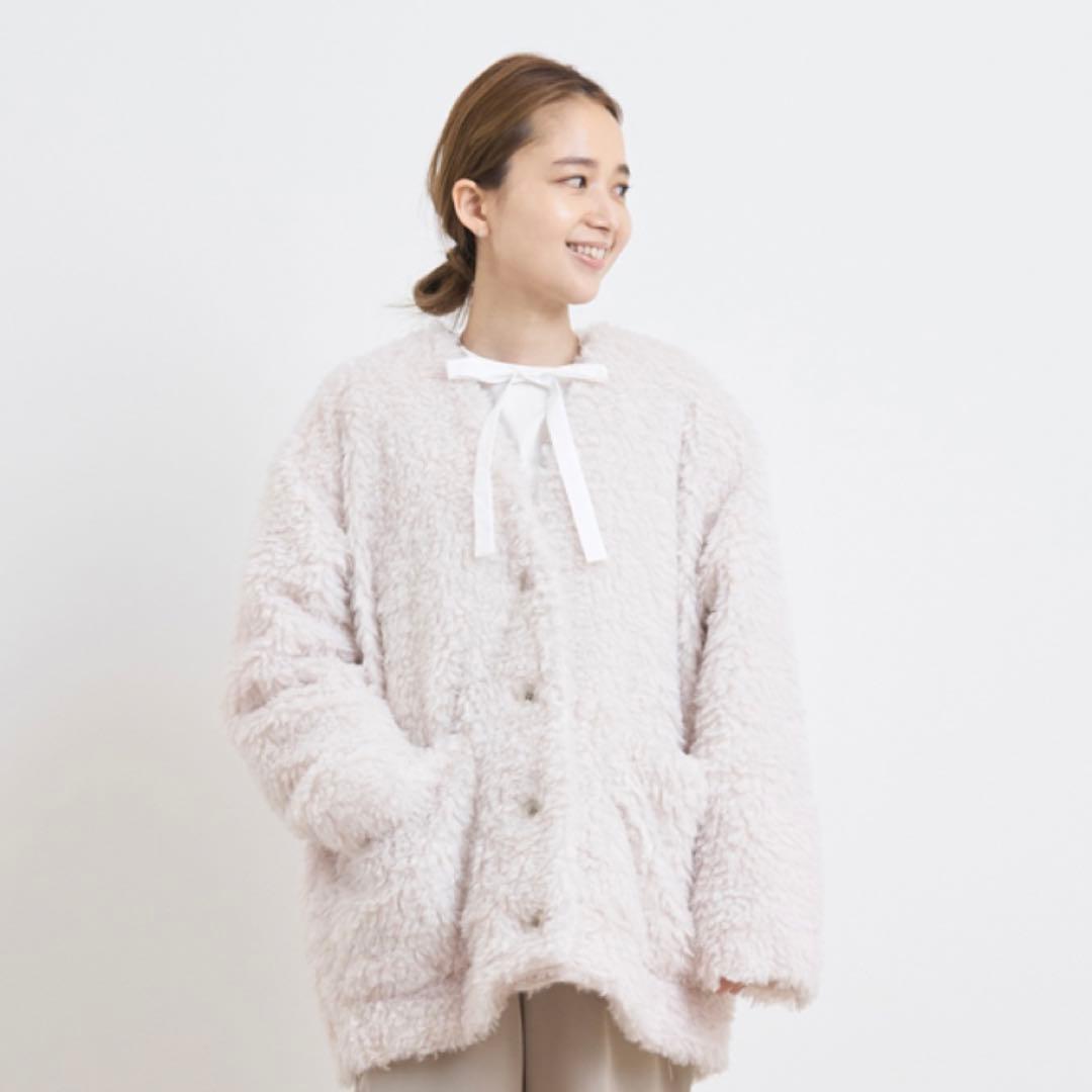 ヨリ　yori プードルショートコート　アイボリー　38