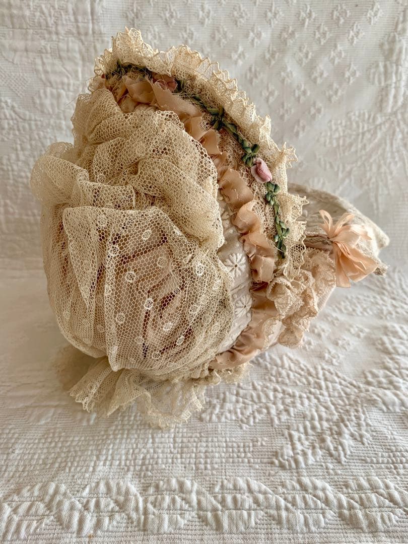 ※専用ページになります※フランスアンティークパニエドールベッド・寝具set※