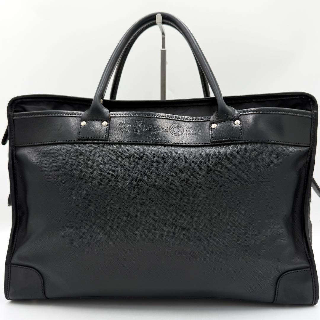 【希少】フェリージ ビジネスバッグ オールレザー A4可 ブラック 1754/1
