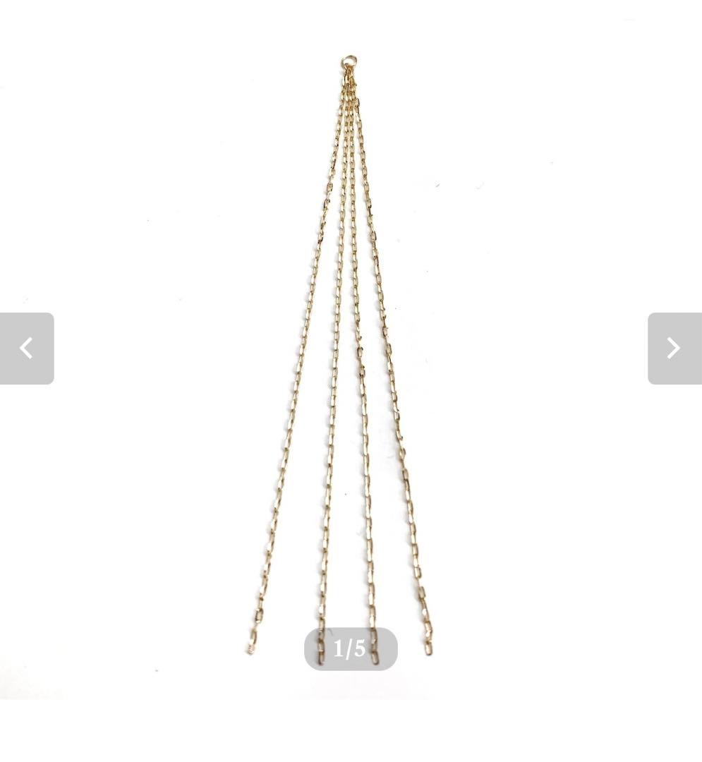 モイメメ　　moixx K10YG チャーム　　10センチ　　片耳用