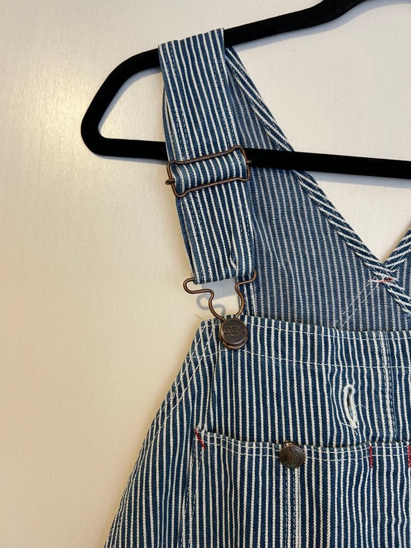 ディッキーズ ヒッコリー ストライプ オーバーオール XLサイズ相当