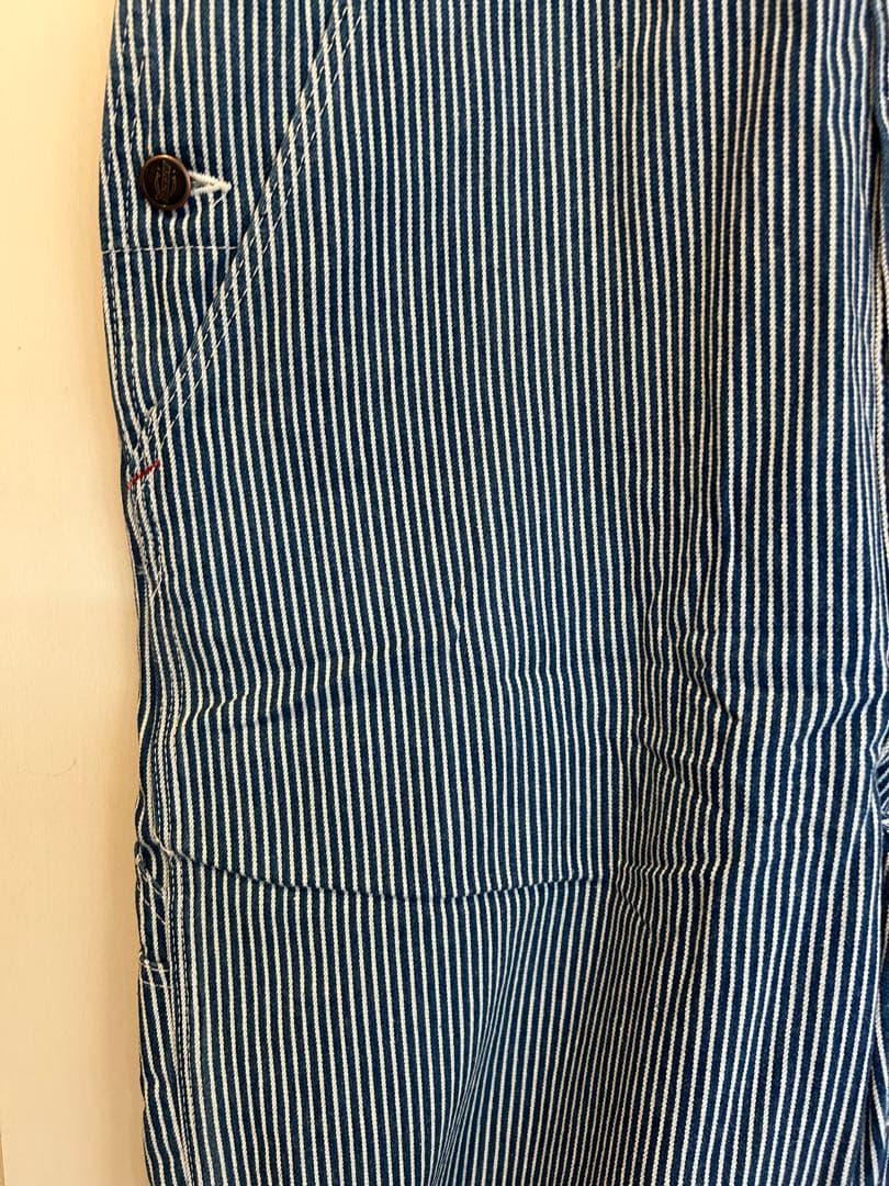 ディッキーズ ヒッコリー ストライプ オーバーオール XLサイズ相当